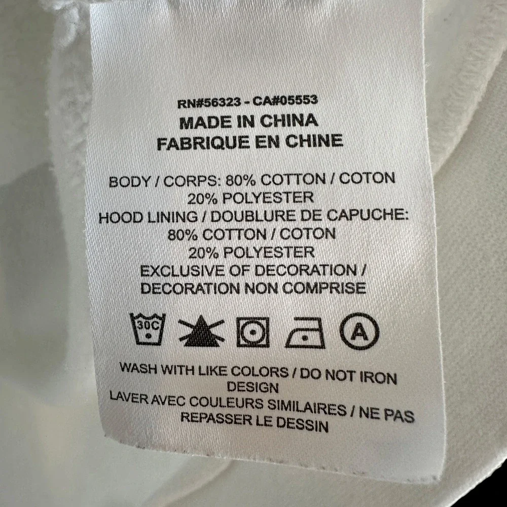 Nike Air Jordan Mens Full Zip Hoodie Large Jumpman Fleece White CK2223 White
